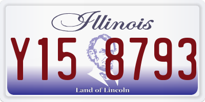 IL license plate Y158793