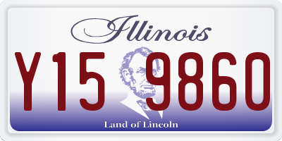 IL license plate Y159860
