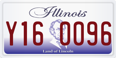 IL license plate Y160096