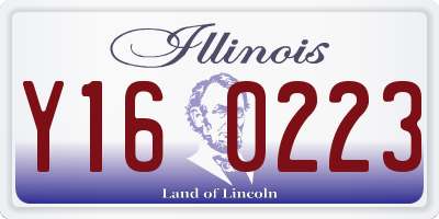 IL license plate Y160223