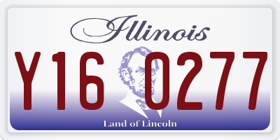 IL license plate Y160277