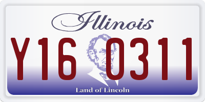IL license plate Y160311