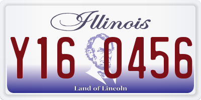 IL license plate Y160456