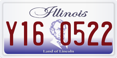 IL license plate Y160522