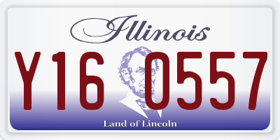 IL license plate Y160557