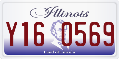 IL license plate Y160569