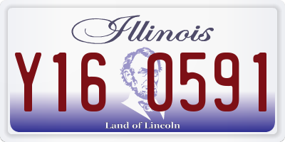 IL license plate Y160591