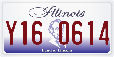 IL license plate Y160614