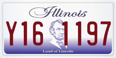 IL license plate Y161197