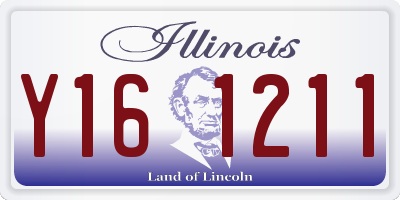 IL license plate Y161211