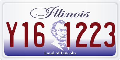 IL license plate Y161223