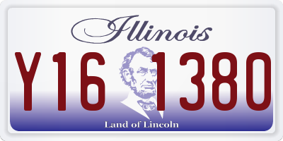 IL license plate Y161380