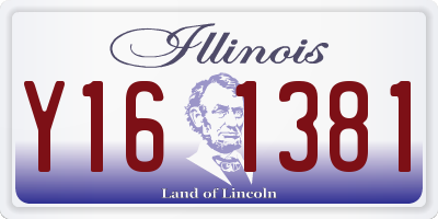 IL license plate Y161381