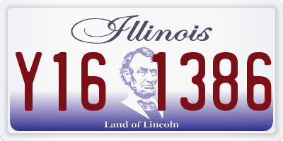 IL license plate Y161386