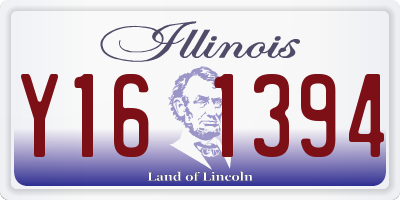 IL license plate Y161394