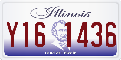 IL license plate Y161436