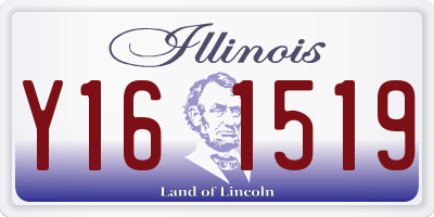 IL license plate Y161519