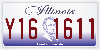 IL license plate Y161611