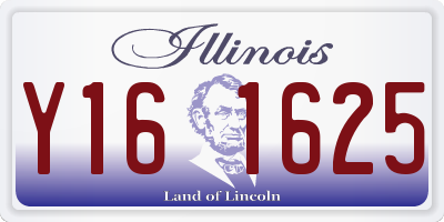 IL license plate Y161625