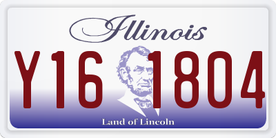 IL license plate Y161804