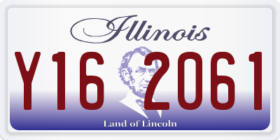 IL license plate Y162061
