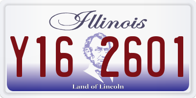 IL license plate Y162601