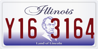 IL license plate Y163164