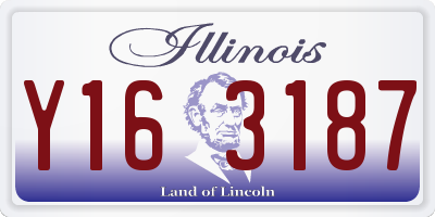 IL license plate Y163187
