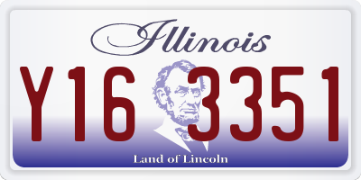 IL license plate Y163351