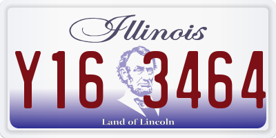 IL license plate Y163464