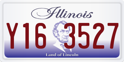 IL license plate Y163527