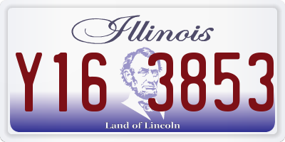 IL license plate Y163853