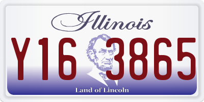 IL license plate Y163865