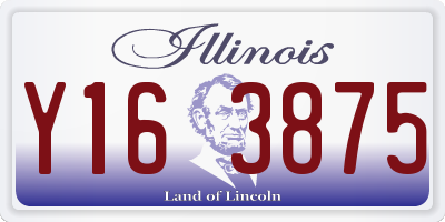 IL license plate Y163875