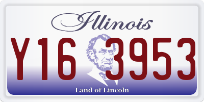 IL license plate Y163953