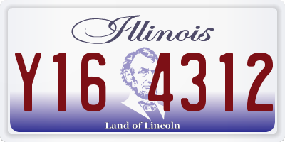 IL license plate Y164312