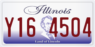 IL license plate Y164504