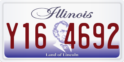 IL license plate Y164692