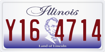IL license plate Y164714