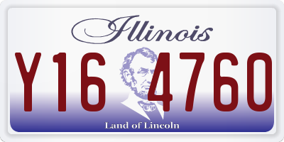 IL license plate Y164760