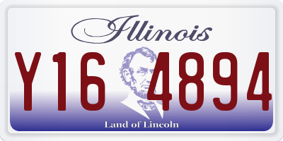 IL license plate Y164894