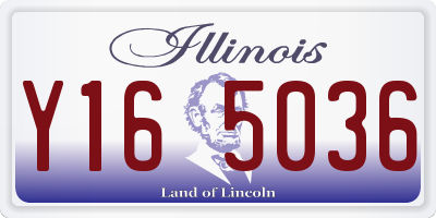 IL license plate Y165036