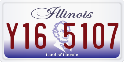 IL license plate Y165107