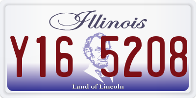IL license plate Y165208