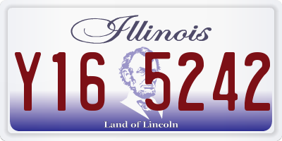 IL license plate Y165242