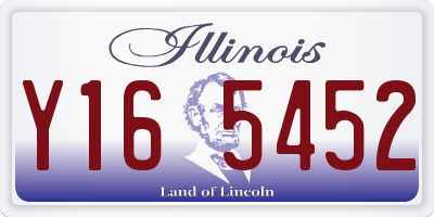 IL license plate Y165452