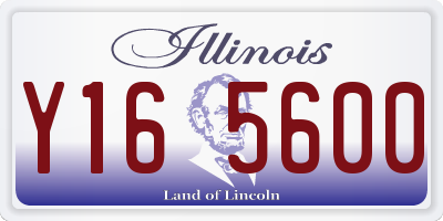 IL license plate Y165600