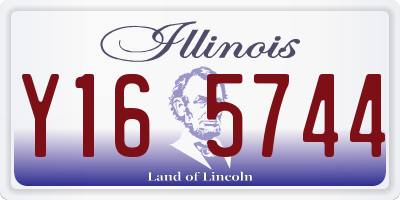 IL license plate Y165744