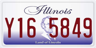 IL license plate Y165849