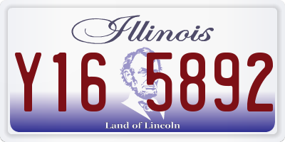 IL license plate Y165892